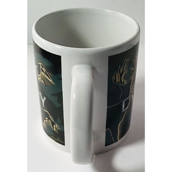 Grandpa Dynasty Camo Coffee Mug Fun Deer Fish Duck Squirrel Cup - Picture 3 of 8